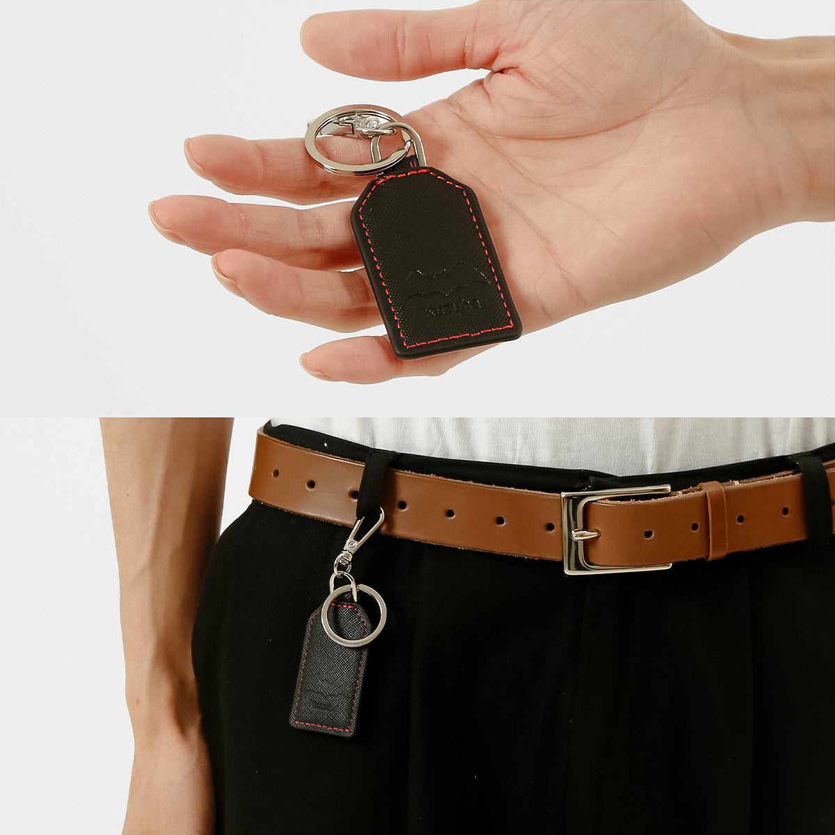 葛葉/魔界ノりりむ モチーフタグキーリング BLACK