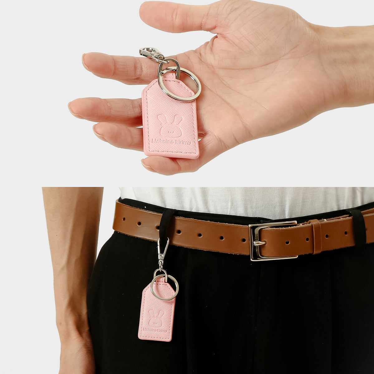 葛葉/魔界ノりりむ モチーフタグキーリング PINK