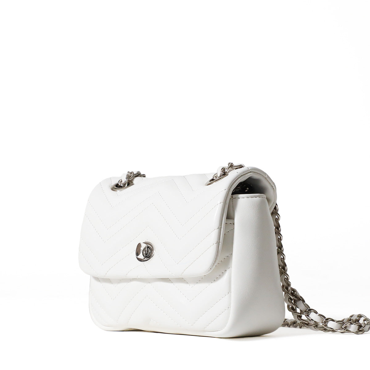 イブラヒム/フレン・E・ルスタリオ チェーンハンドバッグ:ホワイト