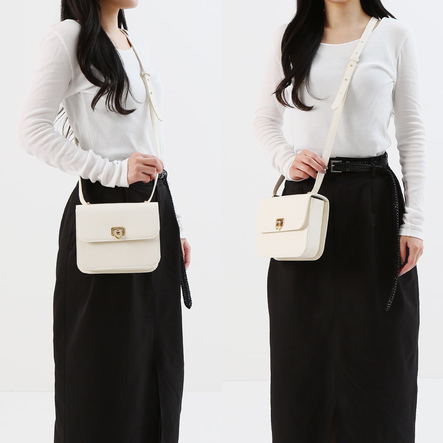 リゼ・ヘルエスタ バックルミニショルダーバッグ