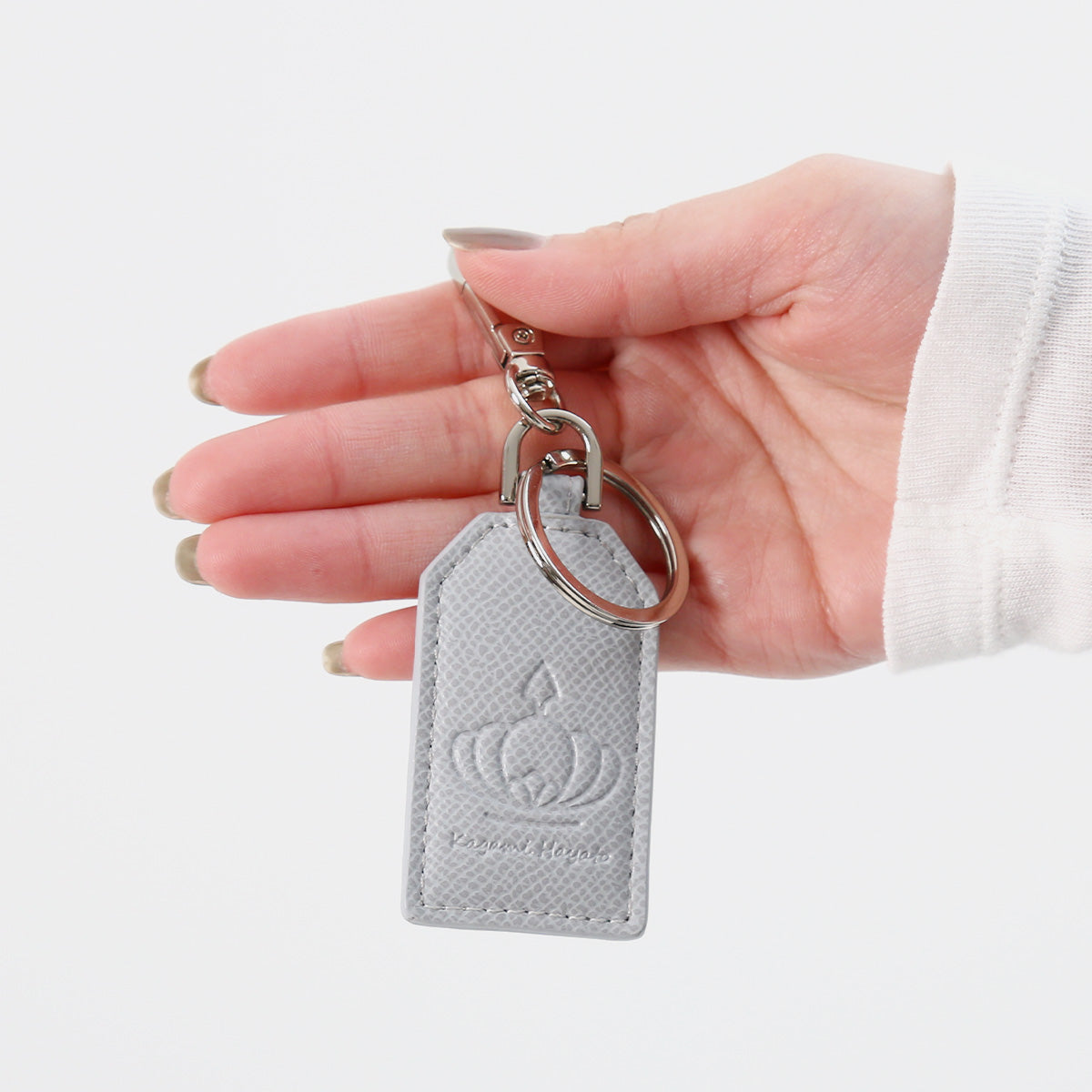 加賀美ハヤト/リゼ・ヘルエスタ モチーフタグキーリング (ライトグレー)