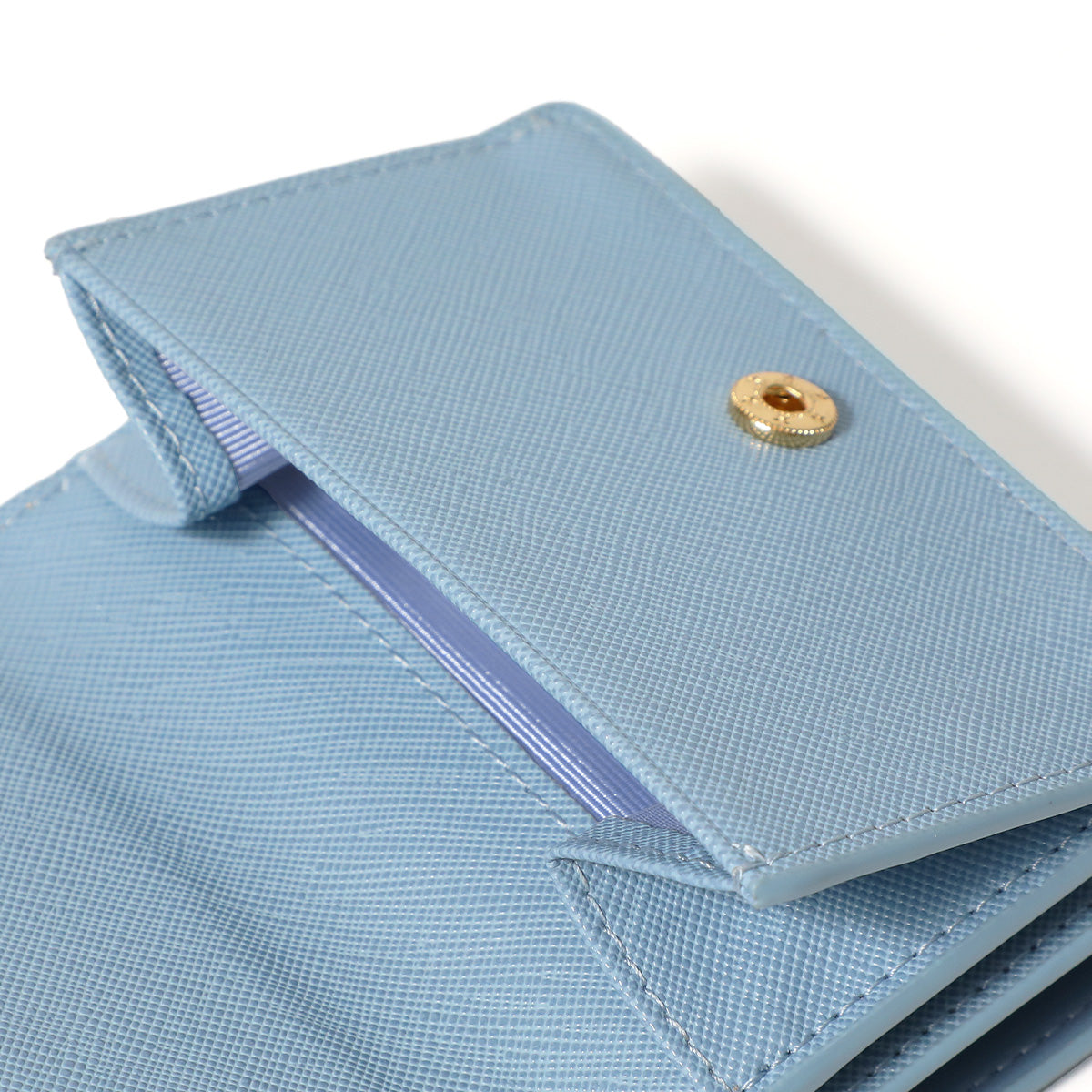 イブラヒム コンパクトウォレット:ライトブルー