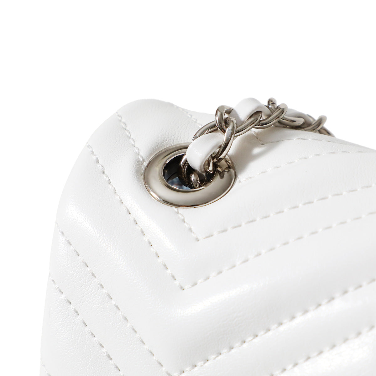 イブラヒム/フレン・E・ルスタリオ チェーンハンドバッグ:ホワイト