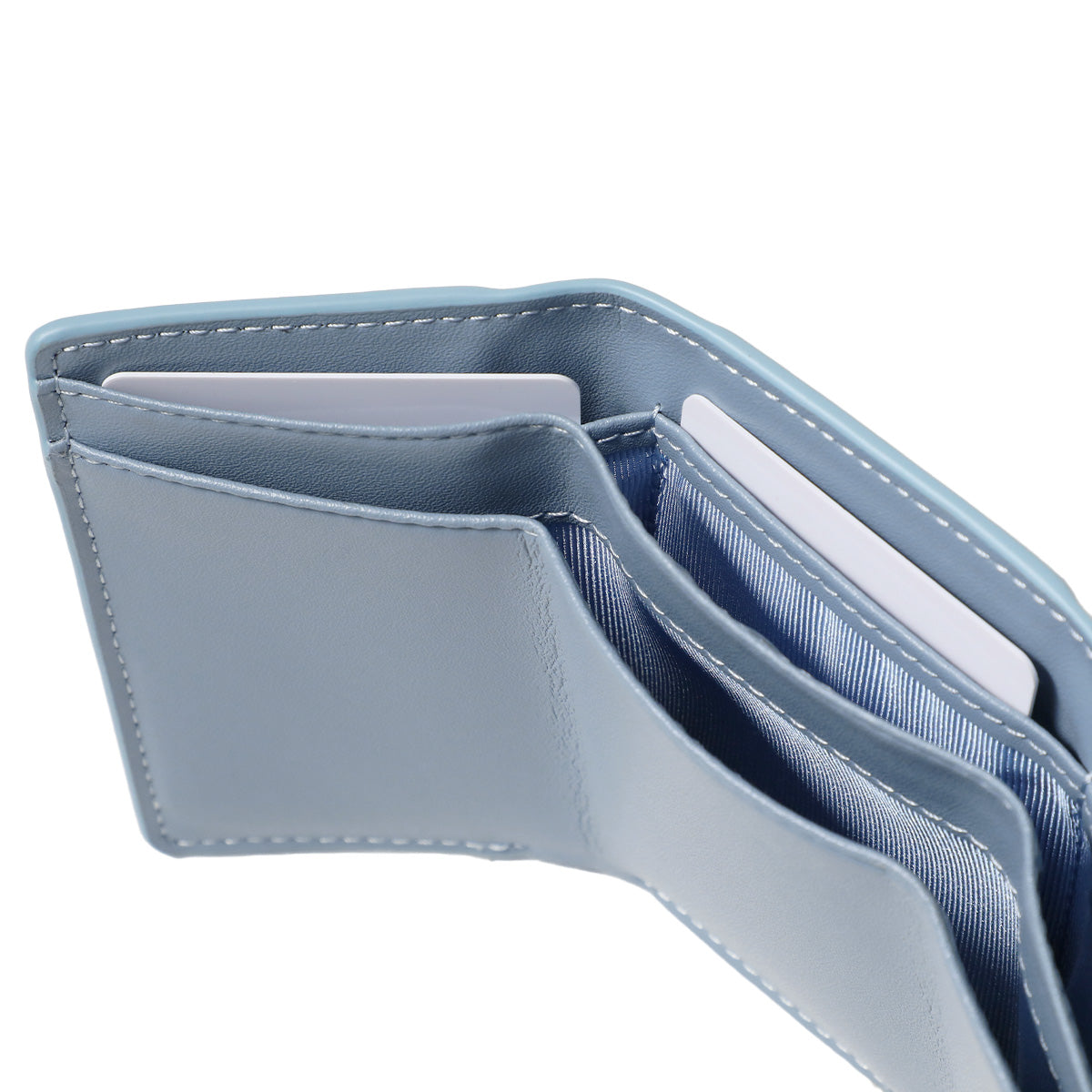 イブラヒム コンパクトウォレット:ライトブルー