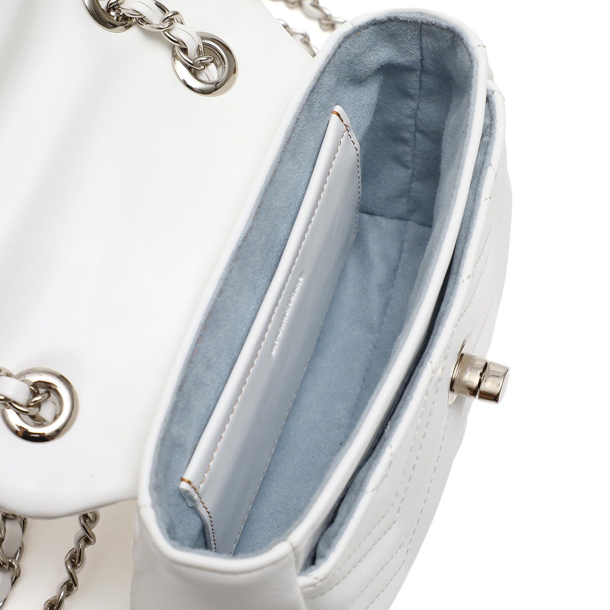 イブラヒム/フレン・E・ルスタリオ チェーンハンドバッグ:ホワイト