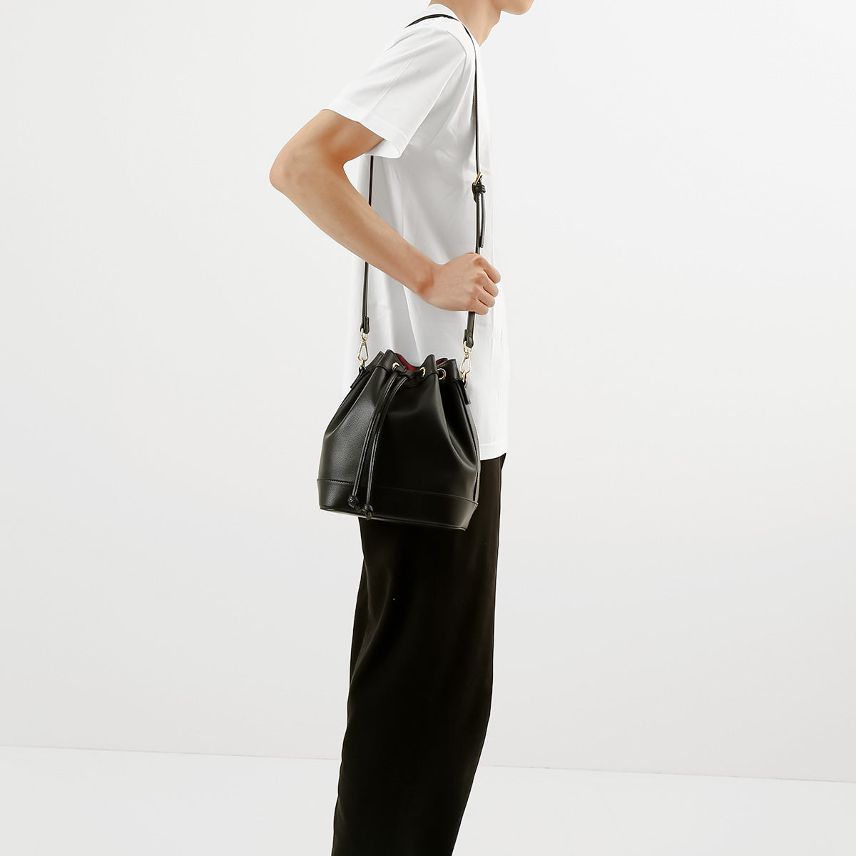 葛葉 ドローストリングバッグ