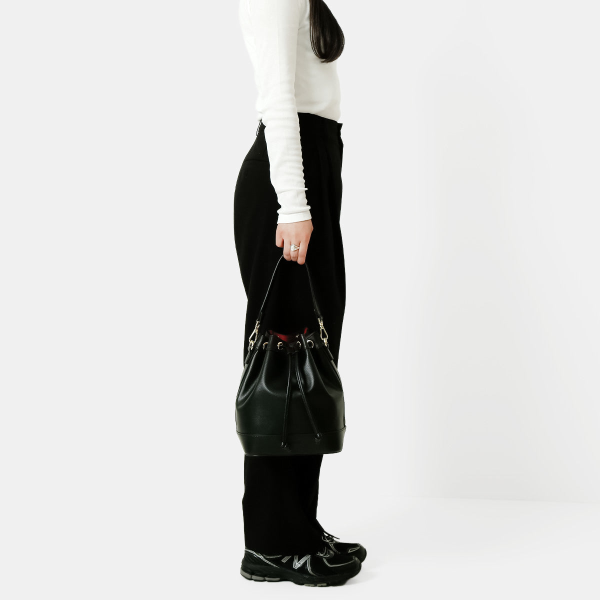 葛葉 ドローストリングバッグ