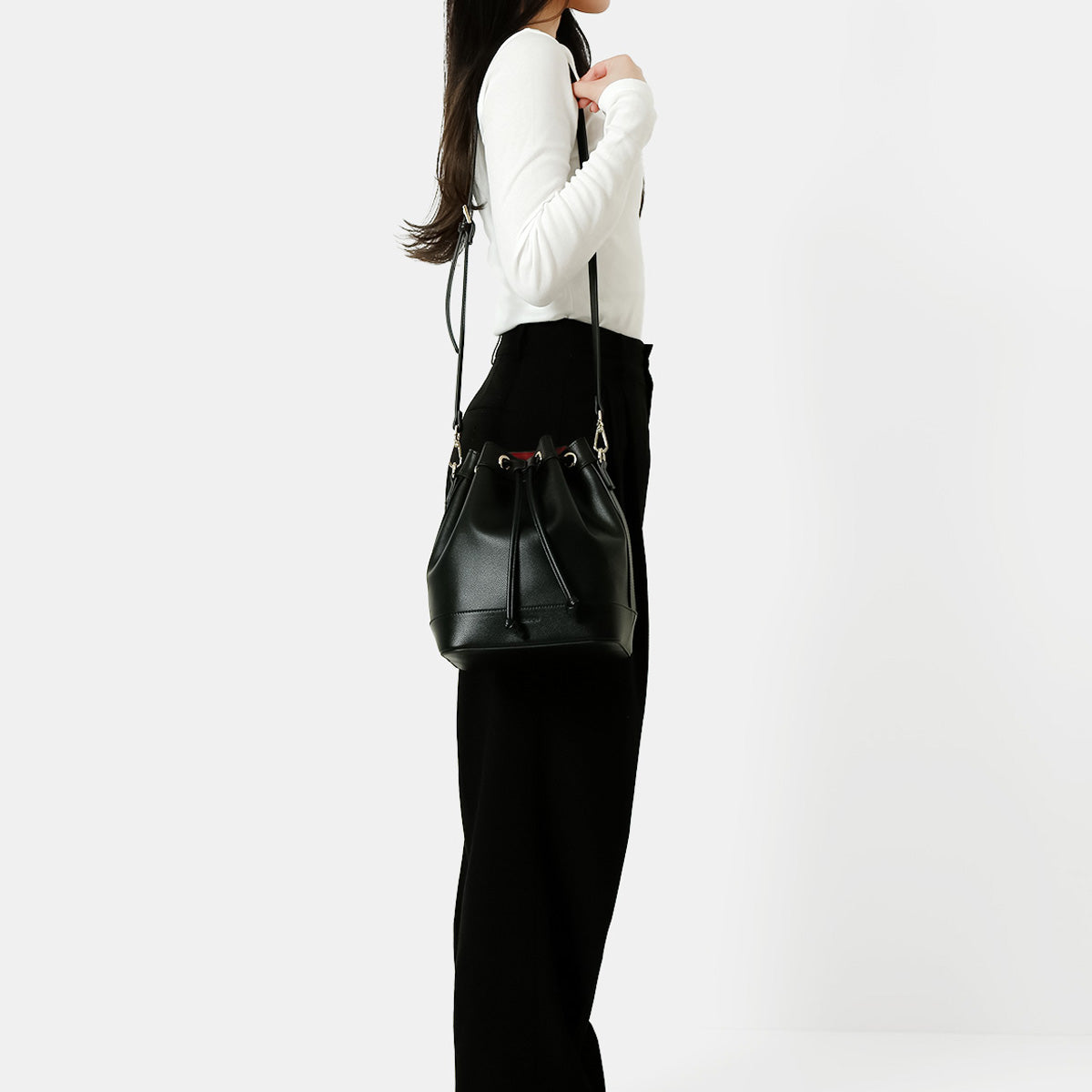 葛葉 ドローストリングバッグ