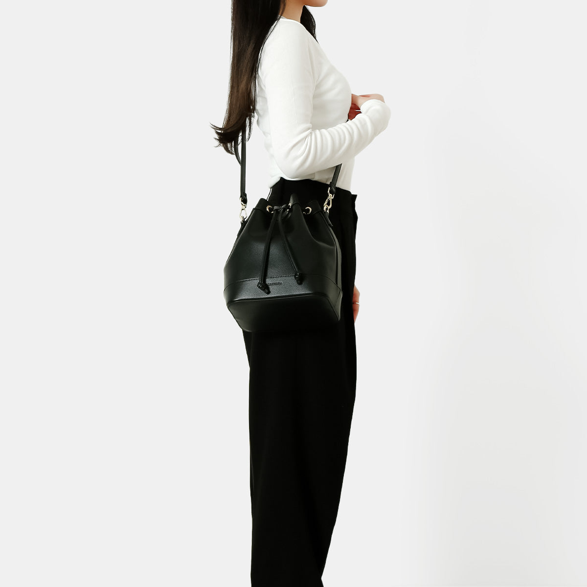 葛葉 ドローストリングバッグ