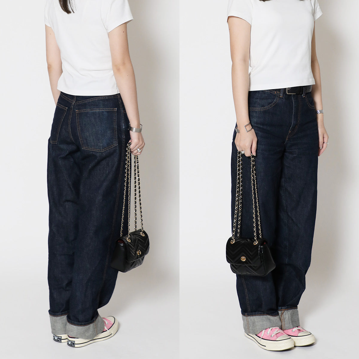 イブラヒム/フレン・E・ルスタリオ チェーンハンドバッグ:ブラック