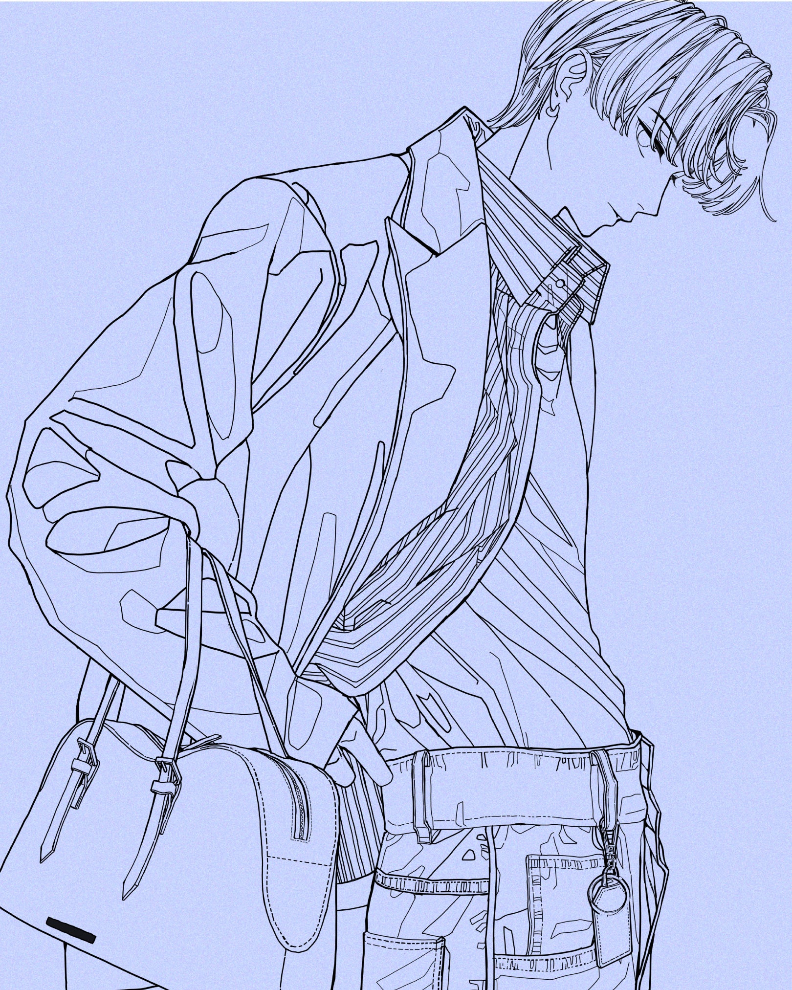 【WEB用】加賀美ハヤト-01_線画-差分.jpg__PID:845f1de5-b2f7-446b-b9c1-b39da2722889