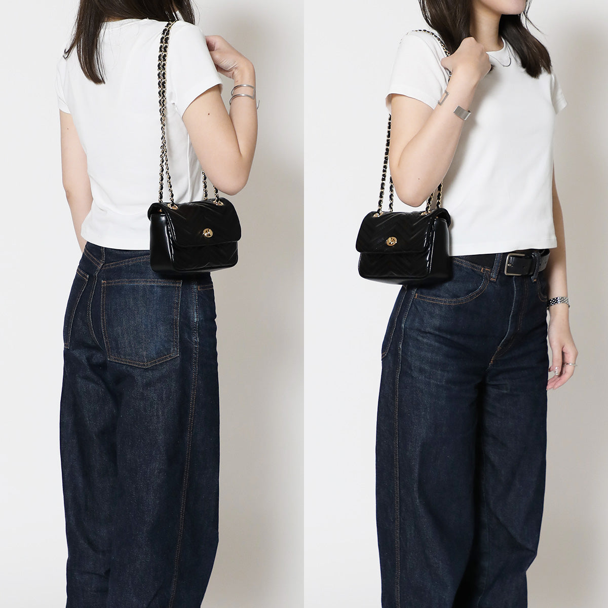 イブラヒム/フレン・E・ルスタリオ チェーンハンドバッグ:ブラック