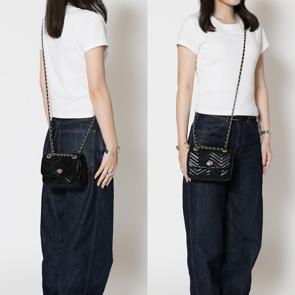 イブラヒム/フレン・E・ルスタリオ チェーンハンドバッグ:ブラック