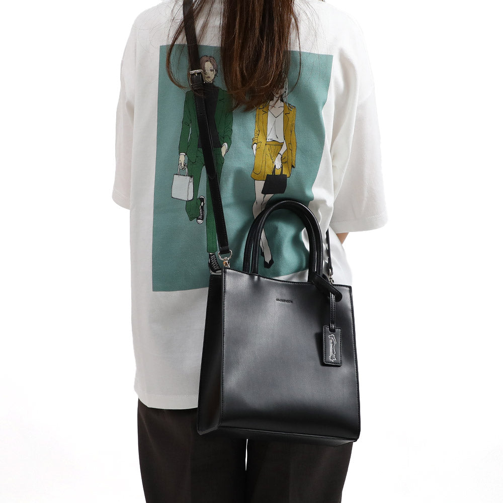 叶 / 樋口楓 2way ハンドバッグ:ブラック