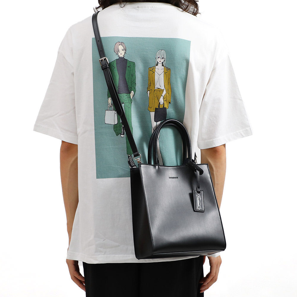 叶 / 樋口楓 2way ハンドバッグ:ブラック