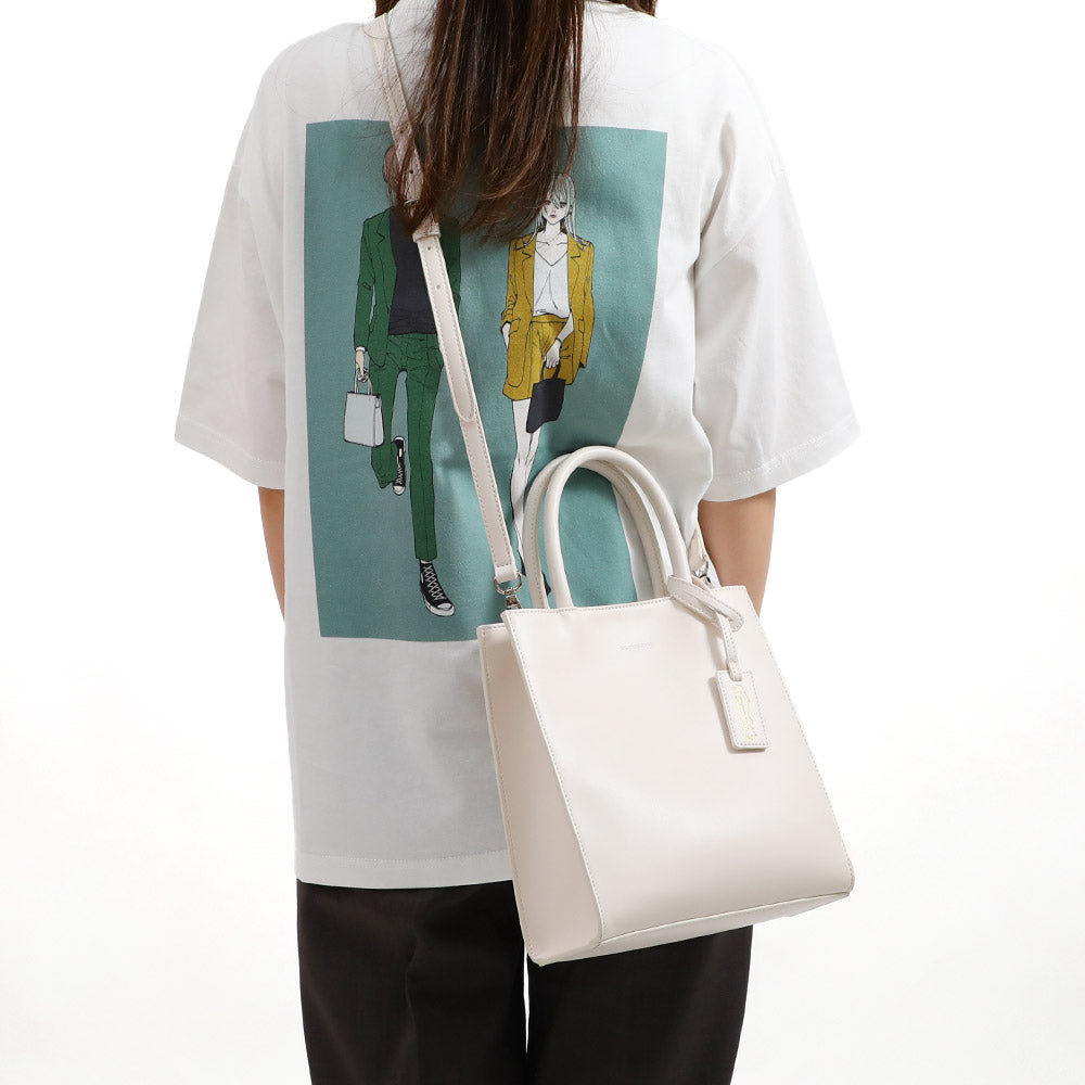 叶 / 樋口楓 2way ハンドバッグ:オフホワイト