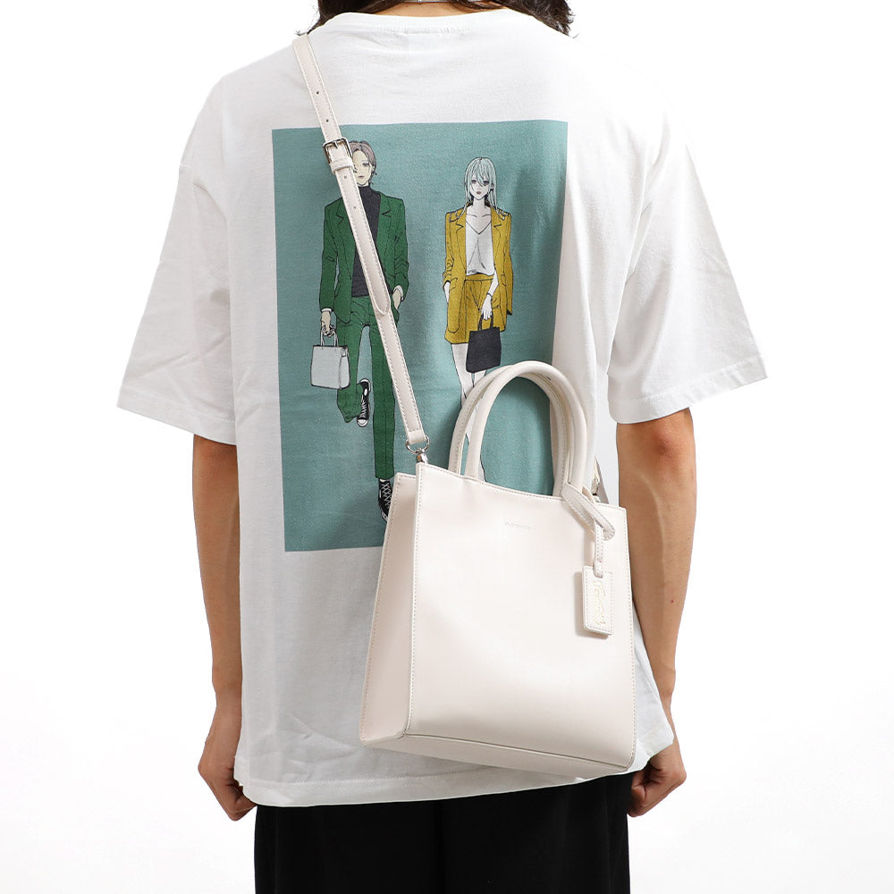 叶 / 樋口楓 2way ハンドバッグ:オフホワイト