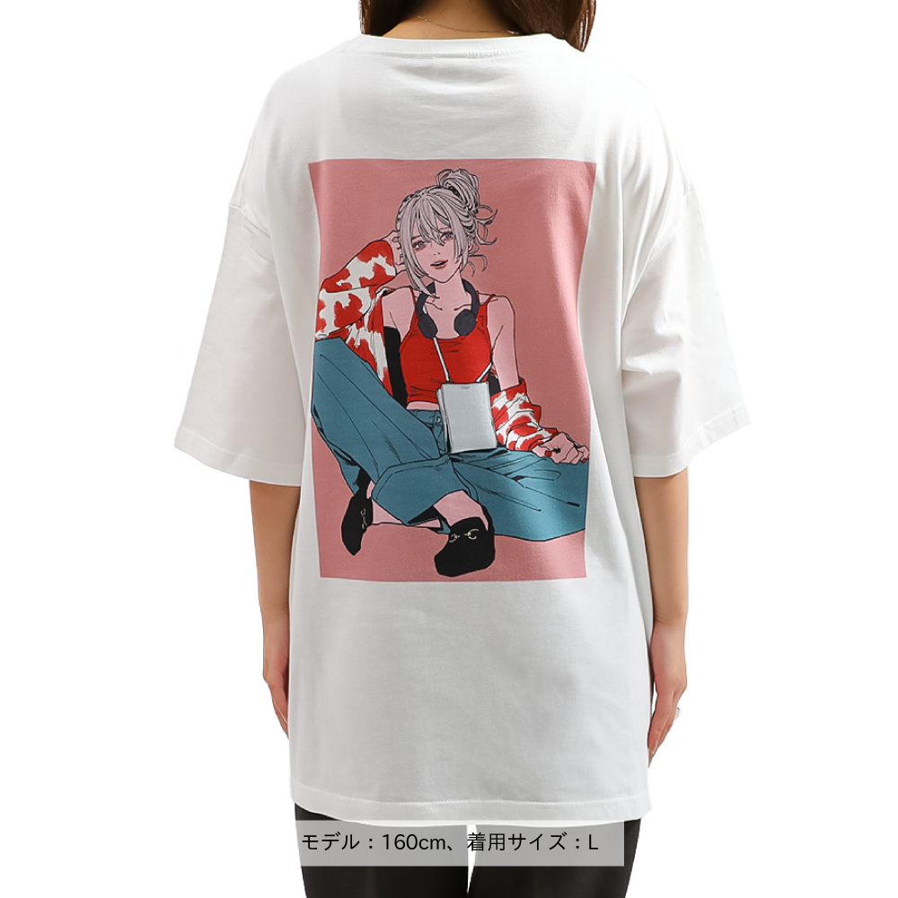 樋口楓 グラフィックオーバーサイズTシャツ2