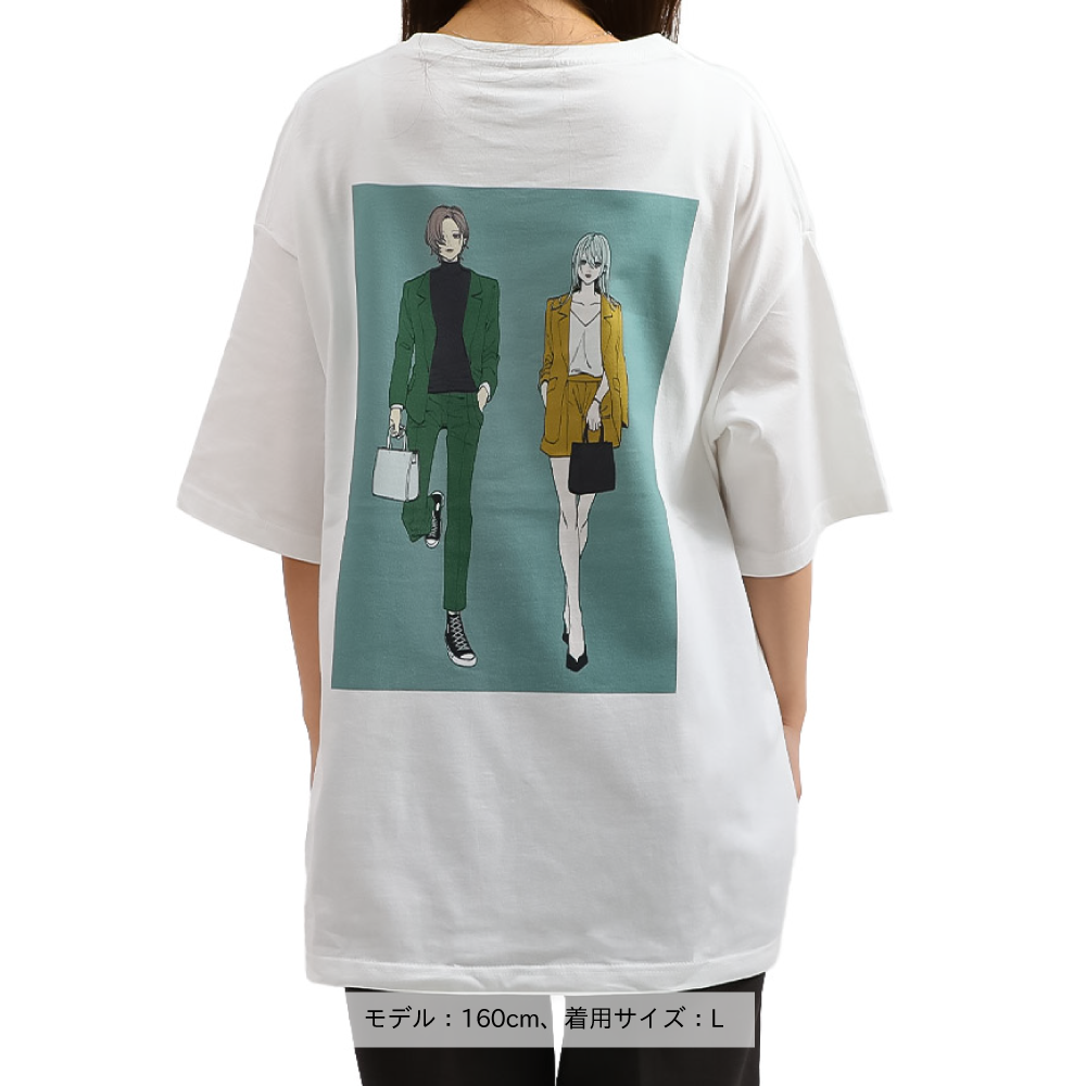 叶 / 樋口楓 グラフィックオーバーサイズTシャツ3