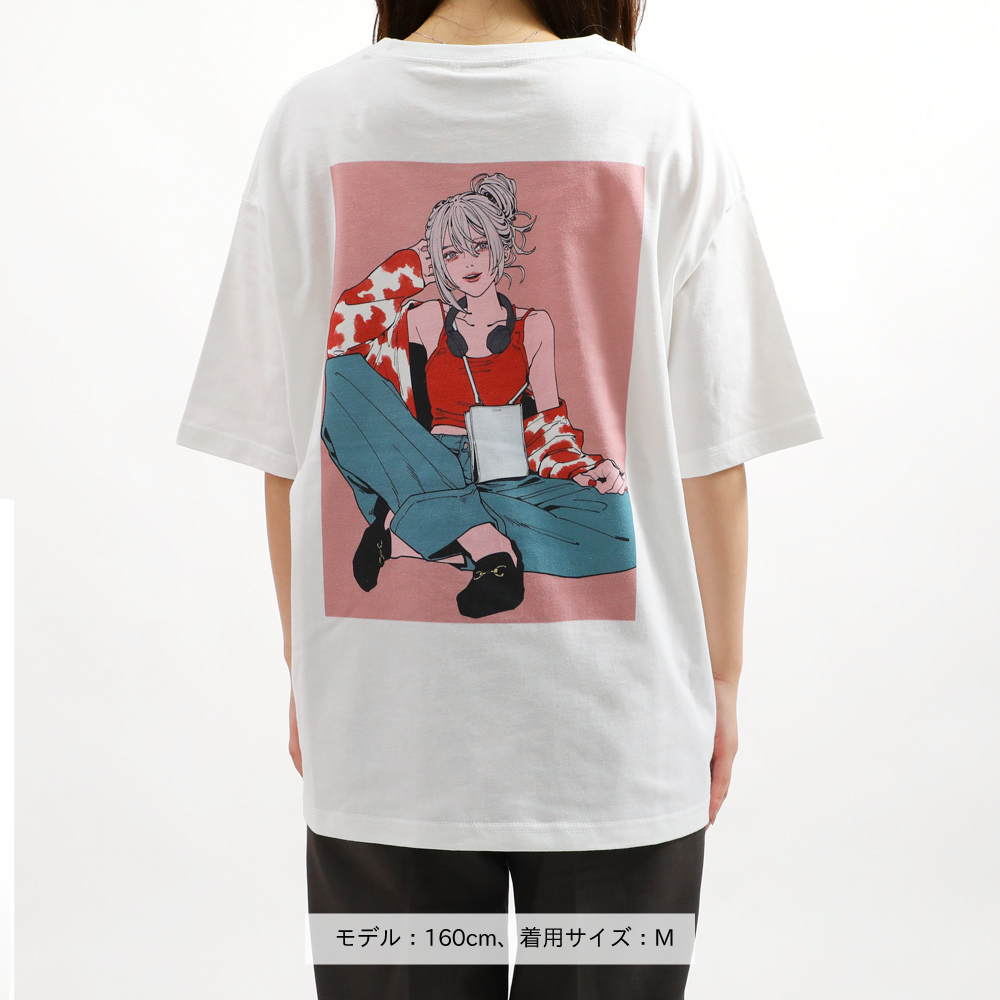 樋口楓 グラフィックオーバーサイズTシャツ2