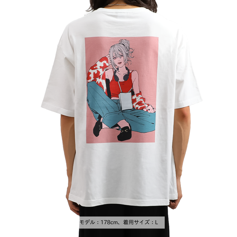 樋口楓 グラフィックオーバーサイズTシャツ2