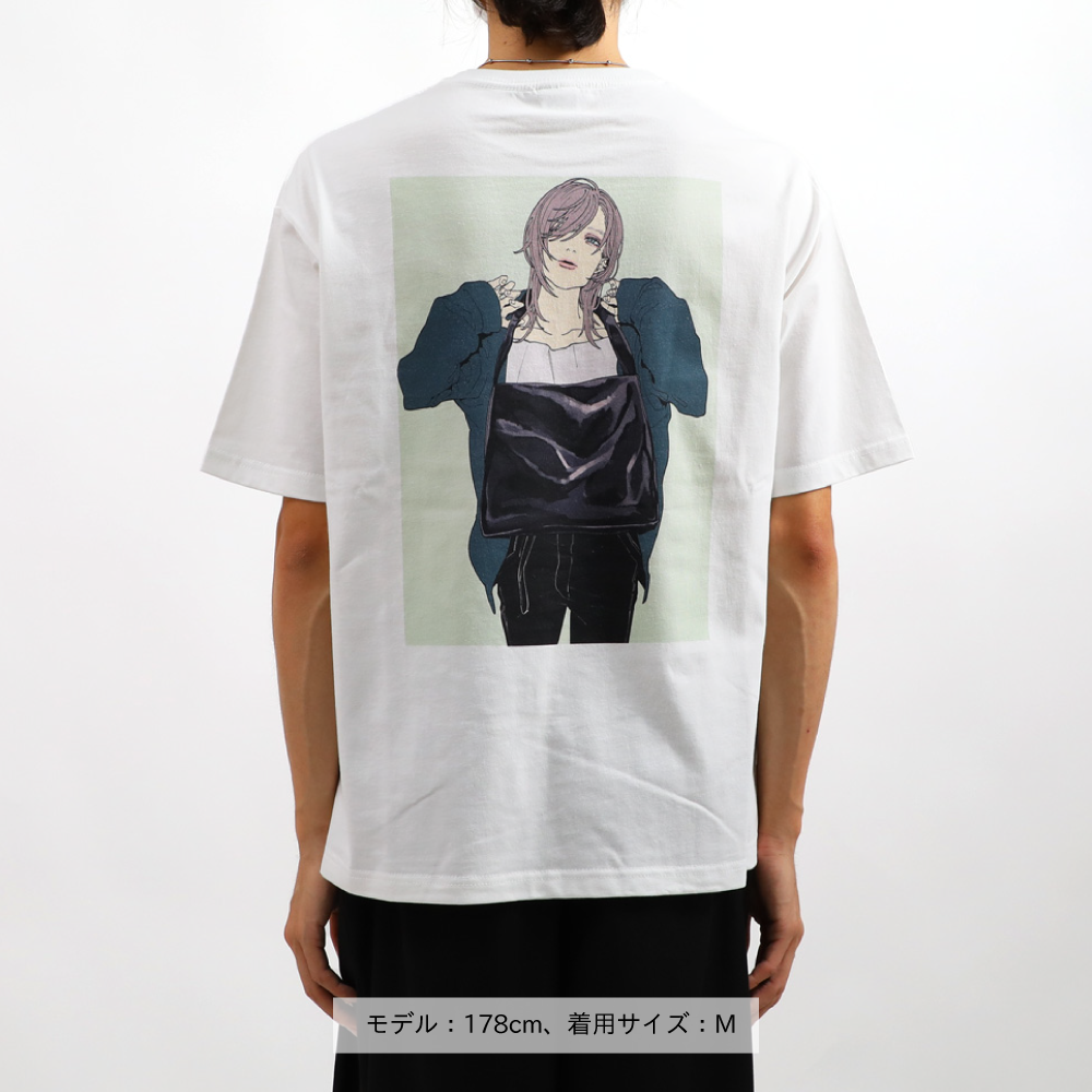 叶グラフィックオーバーサイズTシャツ1